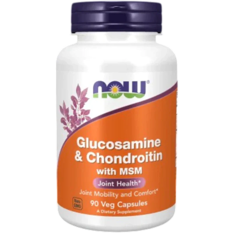 NOW Suplemento Articular Now Foods, Glucosamina, Condroitina y MSM 1,100 mg/1,200 mg/300 mg (90 cápsulas)