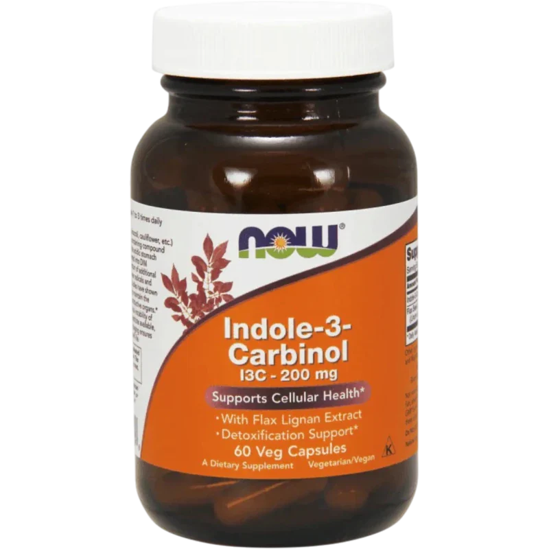 NOW Vitamina Now Foods, Indol-3-Carbonil I3C 200 mg (60 cápsulas)