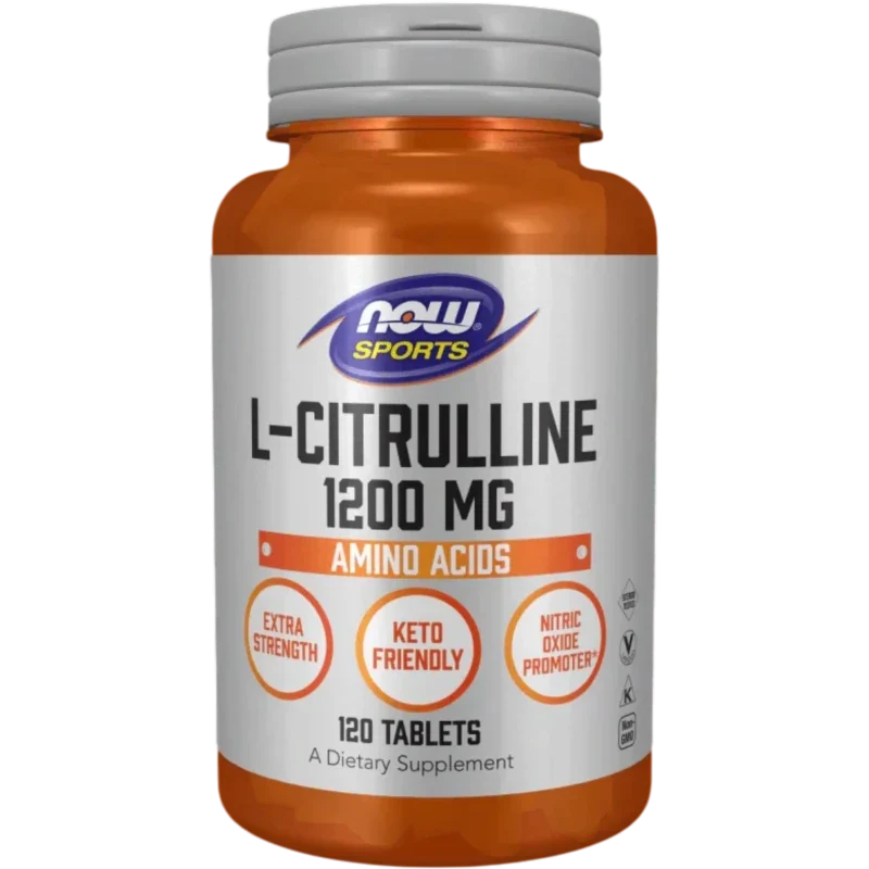 NOW Aminoácido Now Foods, L-Citrulina Extra Fuerte 1,200 mg (120 tabletas)