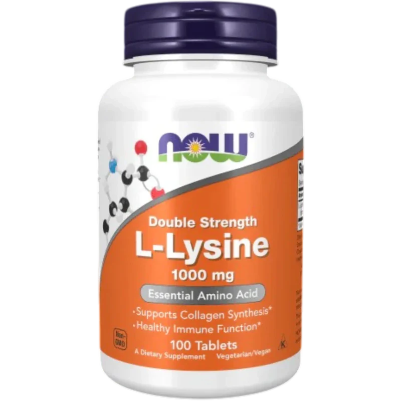 NOW Aminoácido Now Foods, L-Lisina 1,000 mg (100 tabletas)