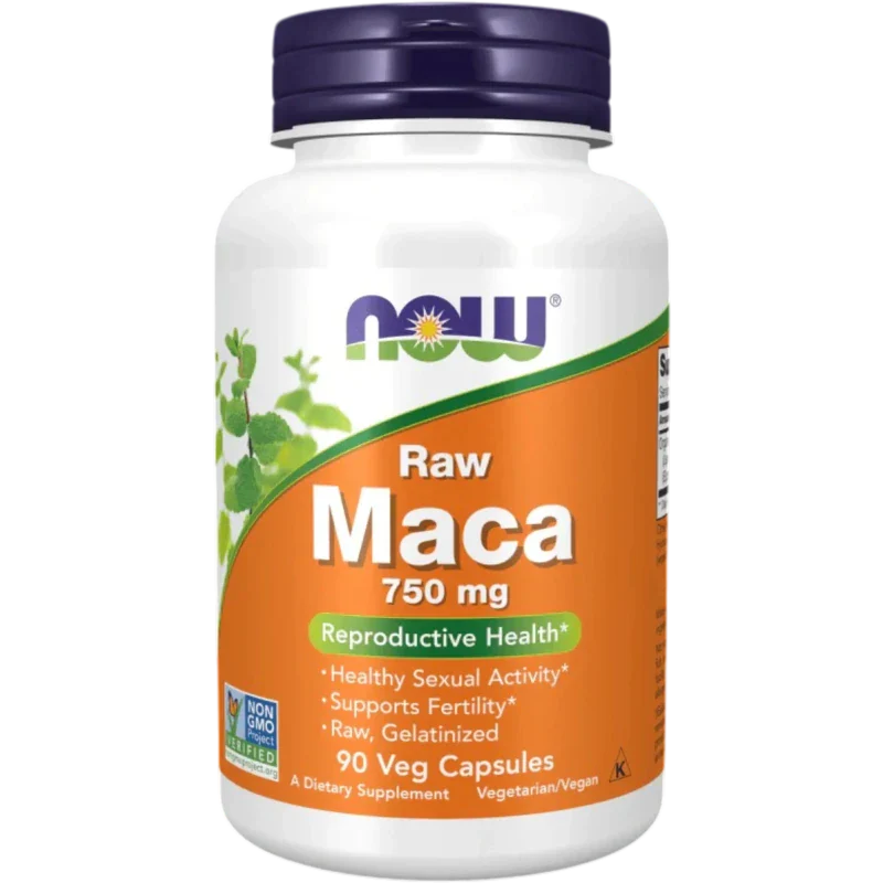 NOW Herbal Now Foods, MACA Cruda 750 mg (90 cápsulas)