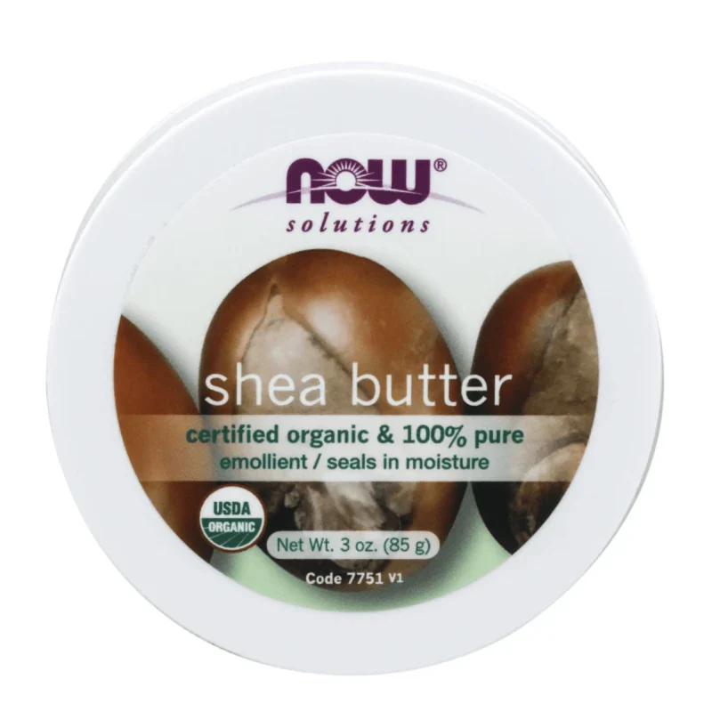 NOW Cuidado Personal Now Foods, Manteca de Karité Orgánica y Pura (3 fl oz/85 g)
