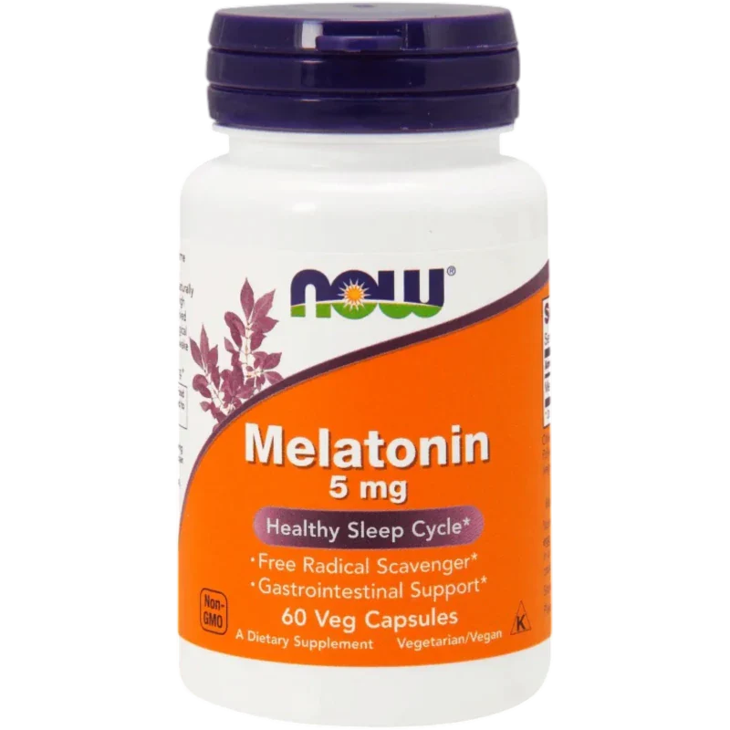 NOW Herbal Now Foods, Melatonina 5 mg (60 cápsulas)