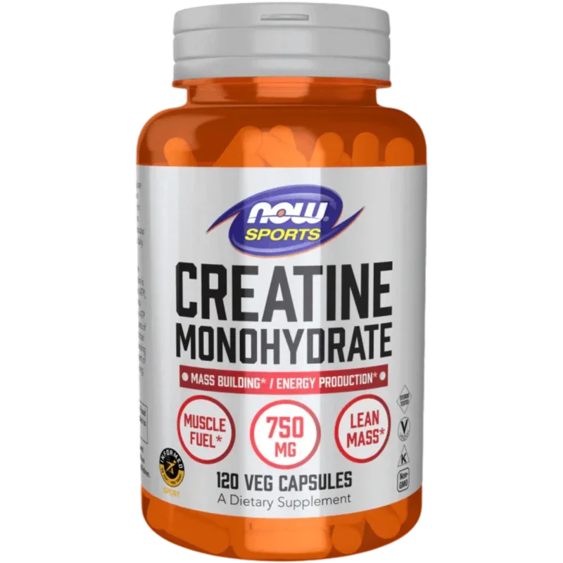 NOW Creatina Now Foods, Monohidrato de Creatina 750 mg (120 cápsulas)