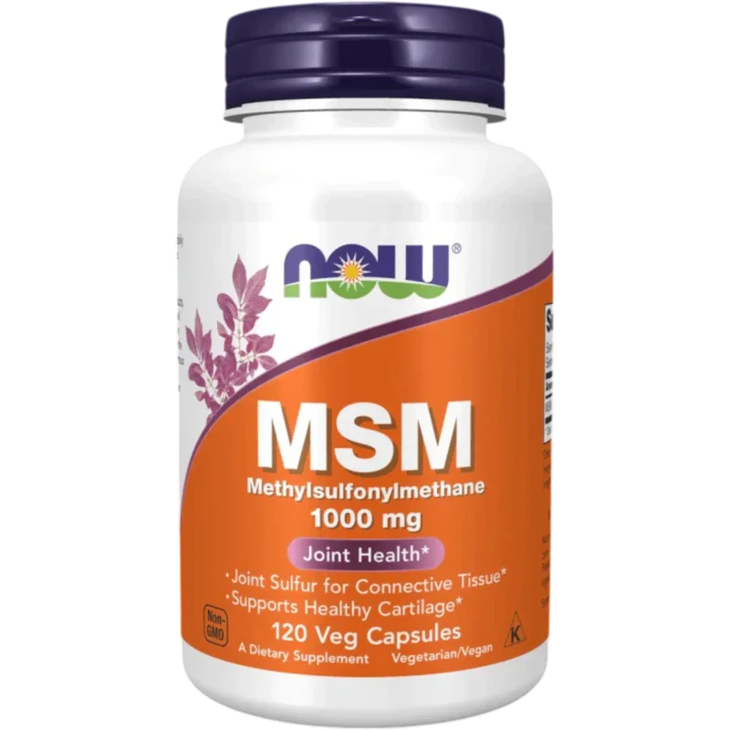 NOW Vitamina Now Foods, MSM 1,000 mg (120 cápsulas)