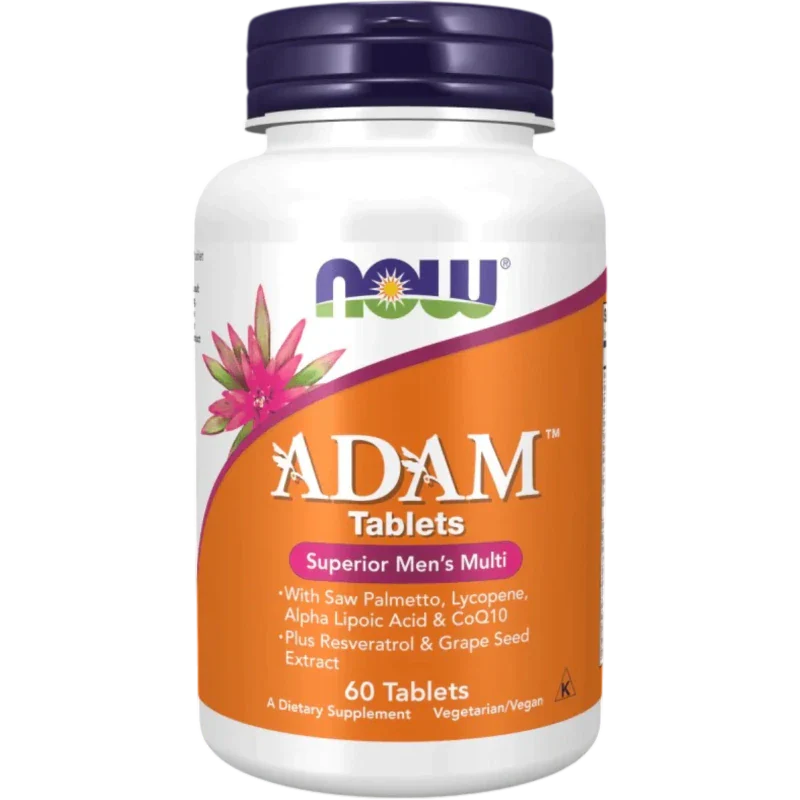 NOW Vitamina Now Foods, Multivitamínico para Hombres Adam ™ (60 tabletas)