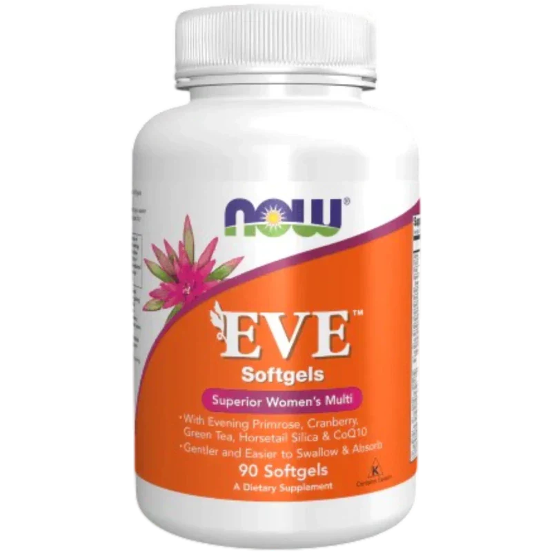 NOW Vitamina Now Foods, Multivitamínico para Mujeres con CoQ10 Eve™ (90 softgels)