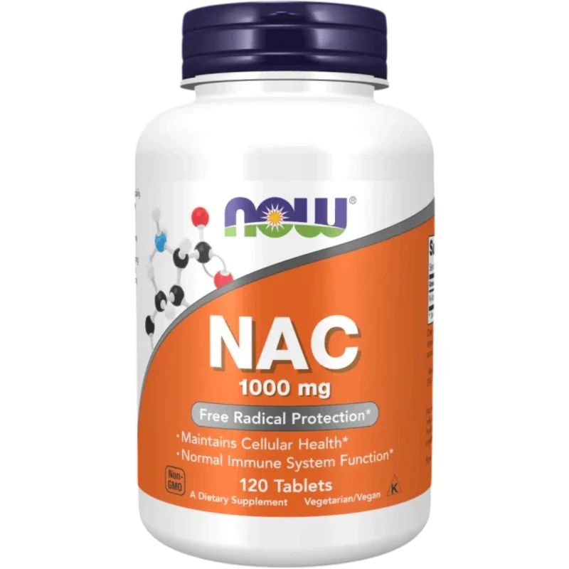 NOW Vitamina Now Foods, NAC 1,000 mg (120 tabletas)