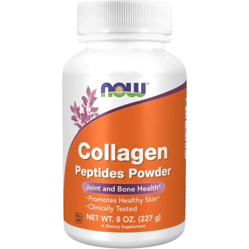 NOW Colágeno Now Foods, Polvo de Péptidos de Colágeno Hidrolizado 227 g (21 porciones)