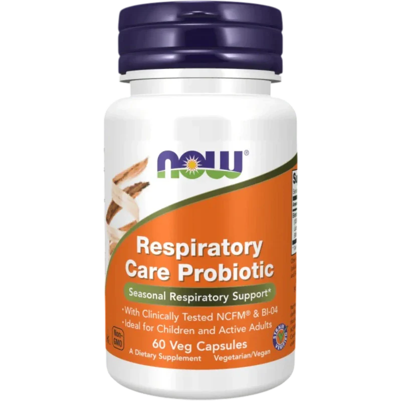 NOW Probiótico Now Foods, Probiótico para el Cuidado de las Vías Respiratorias (60 cápsulas)
