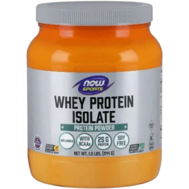 NOW Proteína Now Foods, Proteína Aislada de Suero 545 g sin Sabor (19 porciones)