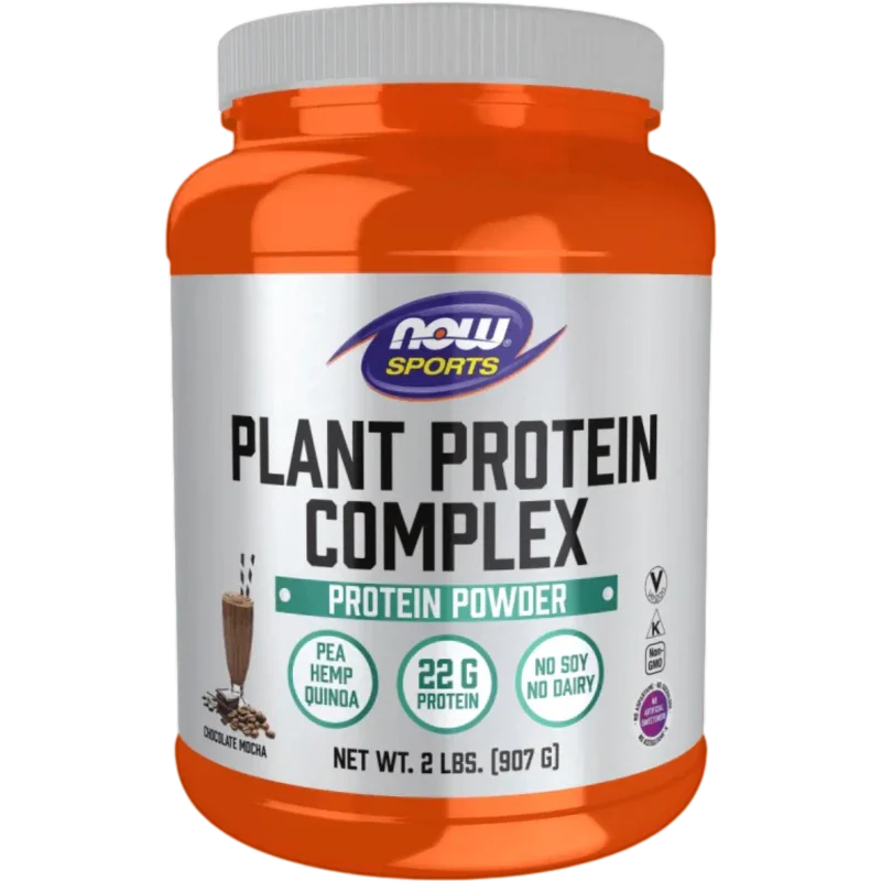 NOW Proteína Now Foods, Proteina Vegetal Sabor Chocolate Moca en Polvo (2 lb 907 g)
