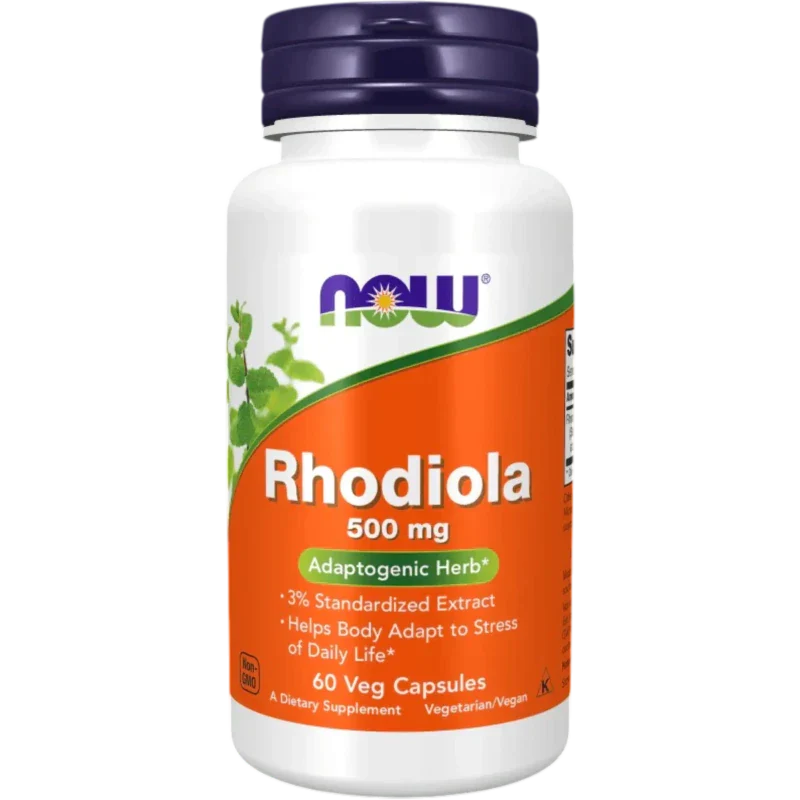 NOW Herbal Now Foods, Rhodiola 500 mg (60 cápsulas)