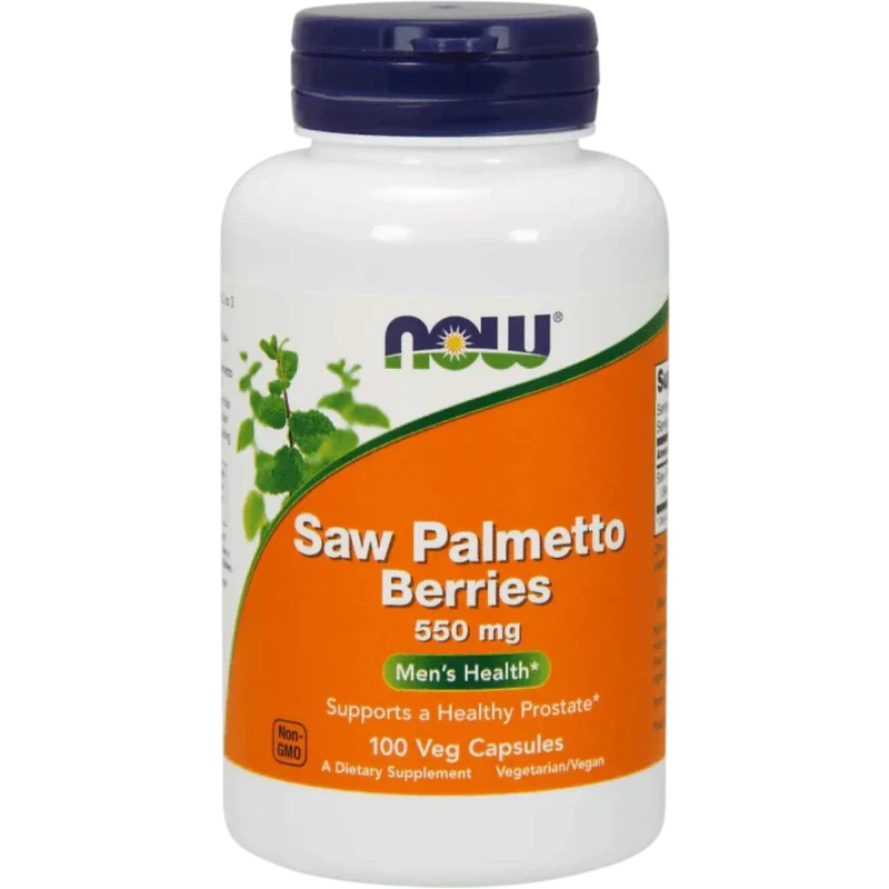 NOW Herbal Now Foods, Saw Palmetto Berries 550 mg (100 cápsulas)