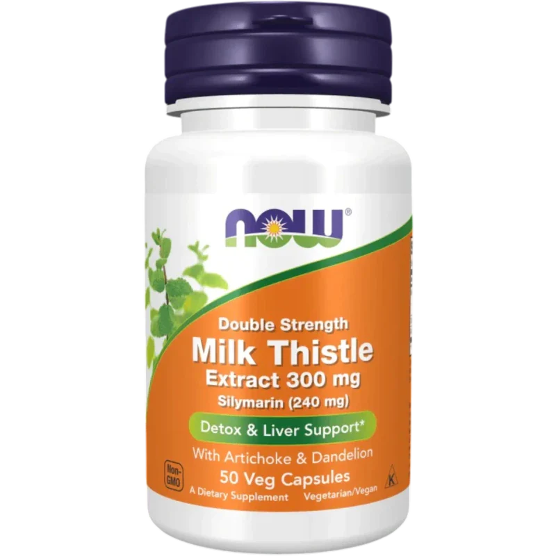 NOW Vitamina Now Foods, Silimarina Doble Potencia 300 mg (50 cápsulas)