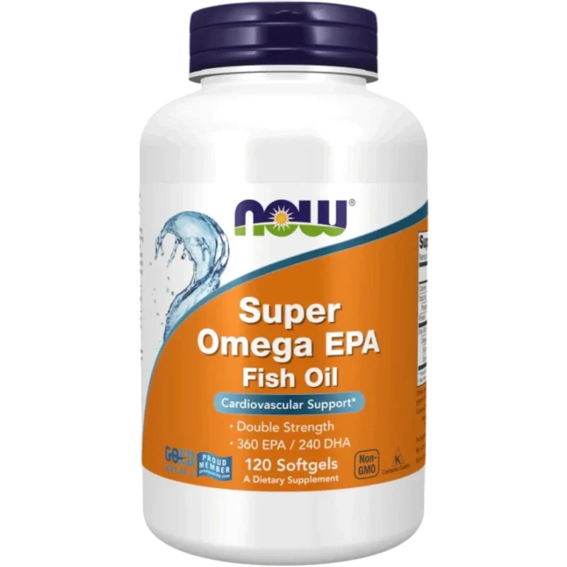 NOW Omega Now Foods, Súper Omega Doble Potencia 360 EPA/240 DHA (120 softgels)