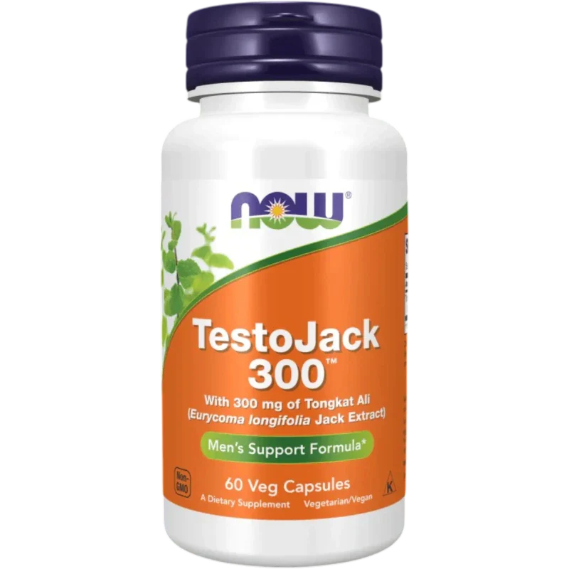 NOW Suplemento Hormonal Now Foods, TestoJack 300™ (60 cápsulas)