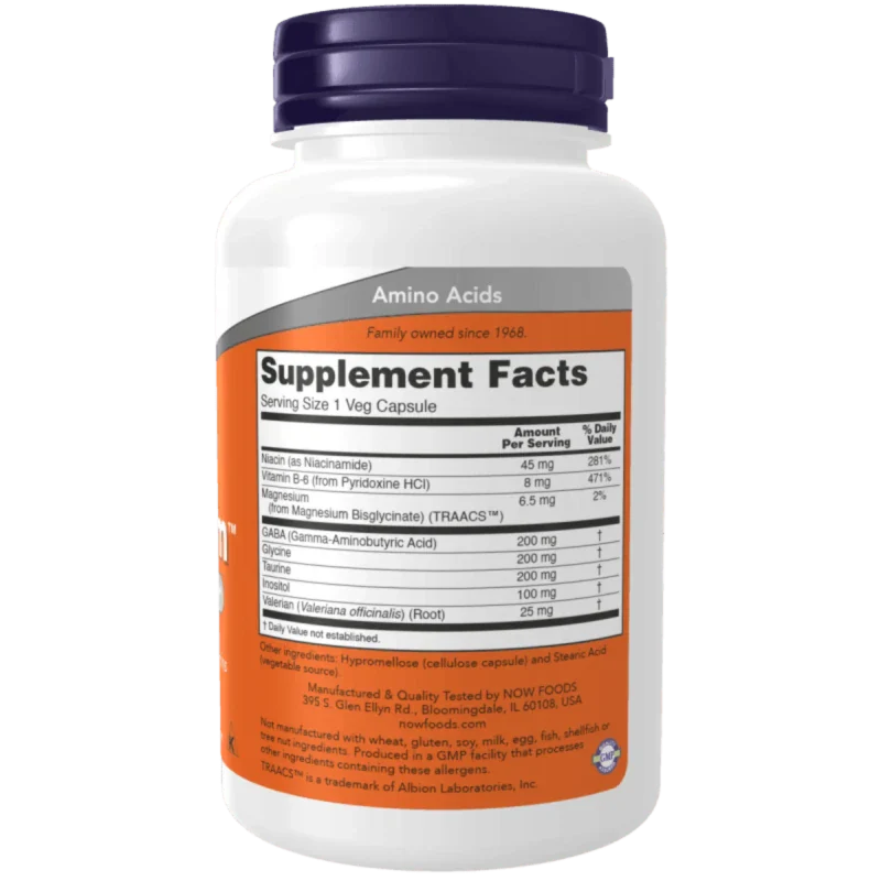 NOW Suplementos Now Foods, True Calm Aminoácidos Relajantes (90 cápsulas)