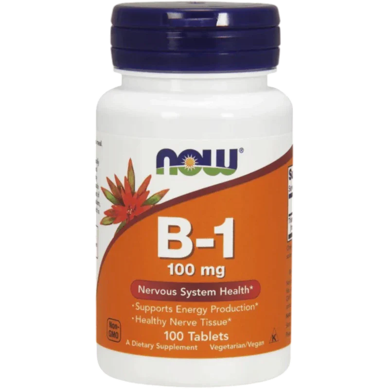 NOW Vitamina Now Foods, Vitamina B-1 100 mg (100 tabletas)