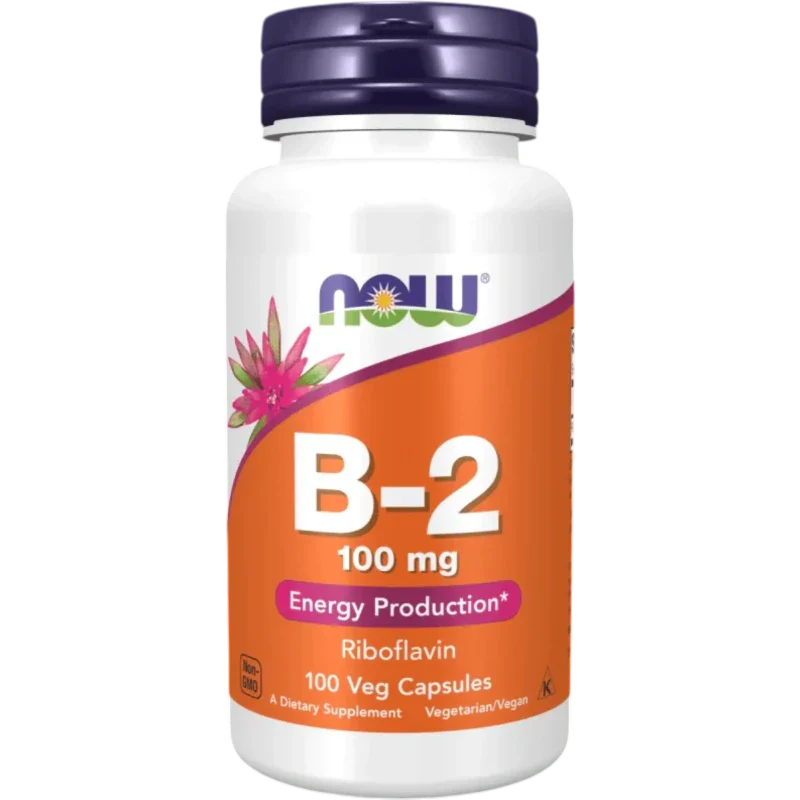 NOW Vitamina Now Foods, Vitamina B-2 100 mg (100 cápsulas)