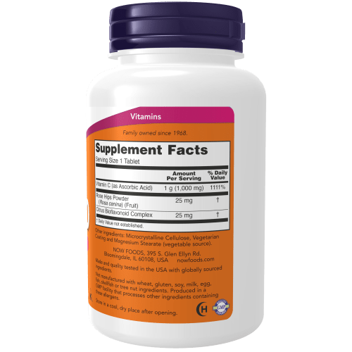 NOW SUPLEMENTOS Now Foods, Vitamina C-1000 Protección Antioxidante (100 tabletas)