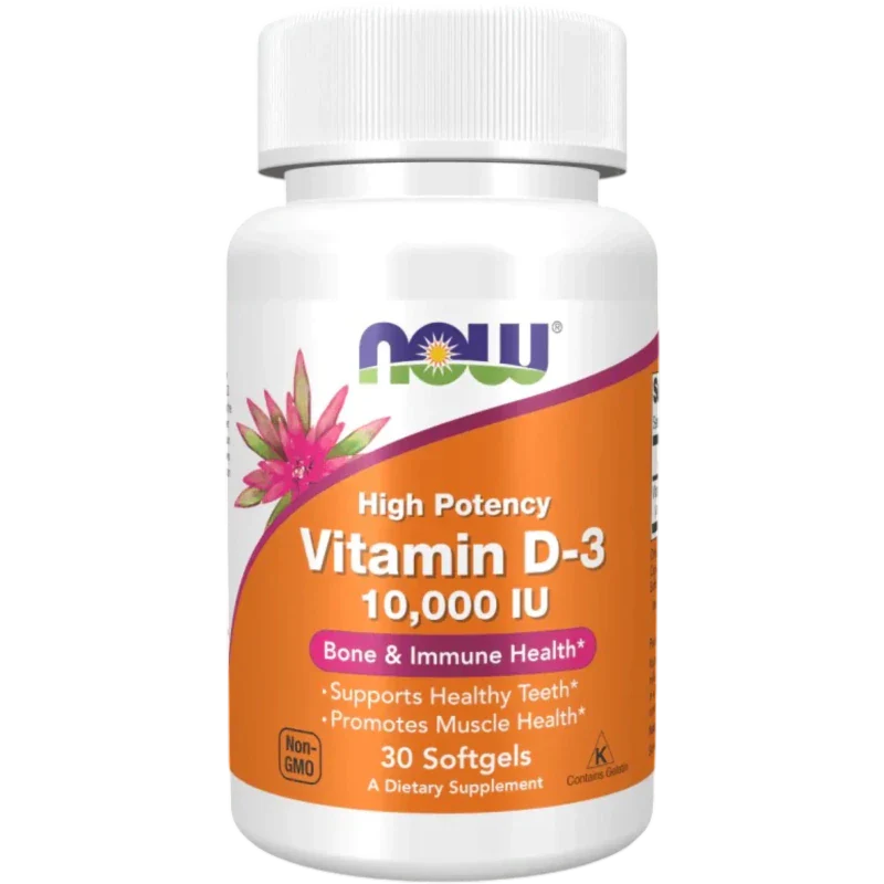 NOW Vitamina Now Foods, Vitamina D-3 10,000 UI (30 softgels)