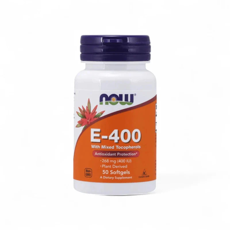 NOW Suplementos Now Foods, Vitamina E 400 UI (50 softgels)