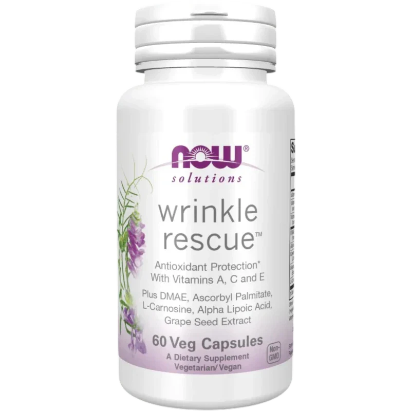 NOW Cuidado Facial Now Foods, Wrinkle Rescue (60 cápsulas)