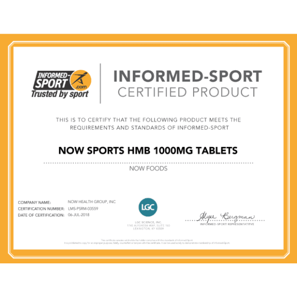 NOW Suplementos , Deportes , Hombres Now Foods, HMB Doble Potencia 100 mg (90 tabs)