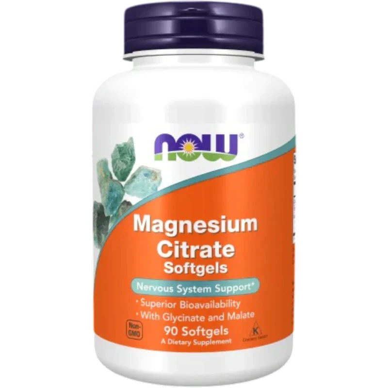 NOW Suplementos Now Foods, Citrato de Magnesio 400 mg (90 softgels)