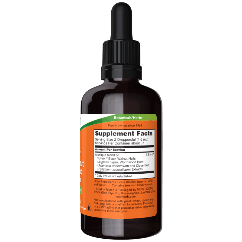 NOW SUPLEMENTOS Now Foods, Complejo "Verde" de Ajenjo de Nogal Negro (59 ml)