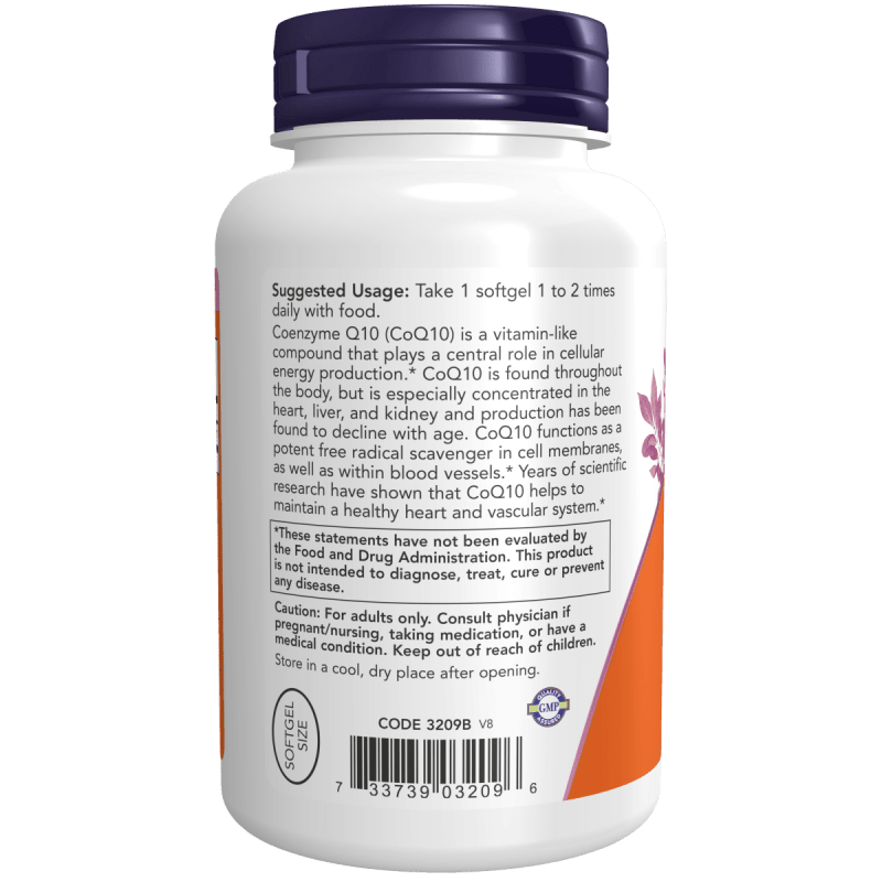NOW SUPLEMENTOS Now Foods, CoQ10 100 mg (150 softgels)