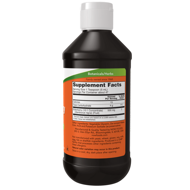 NOW SUPLEMENTOS Now Foods, Elderberry para Adultos (8 fl oz/237 ml)