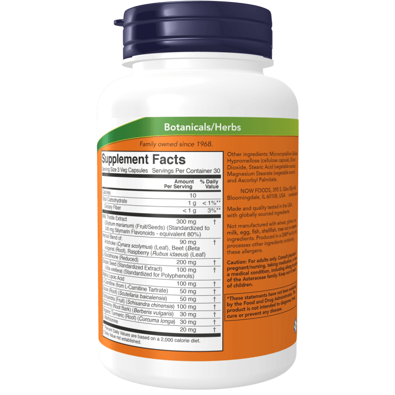 NOW SUPLEMENTOS Now Foods, Liver Refresh™ (90 cápsulas)
