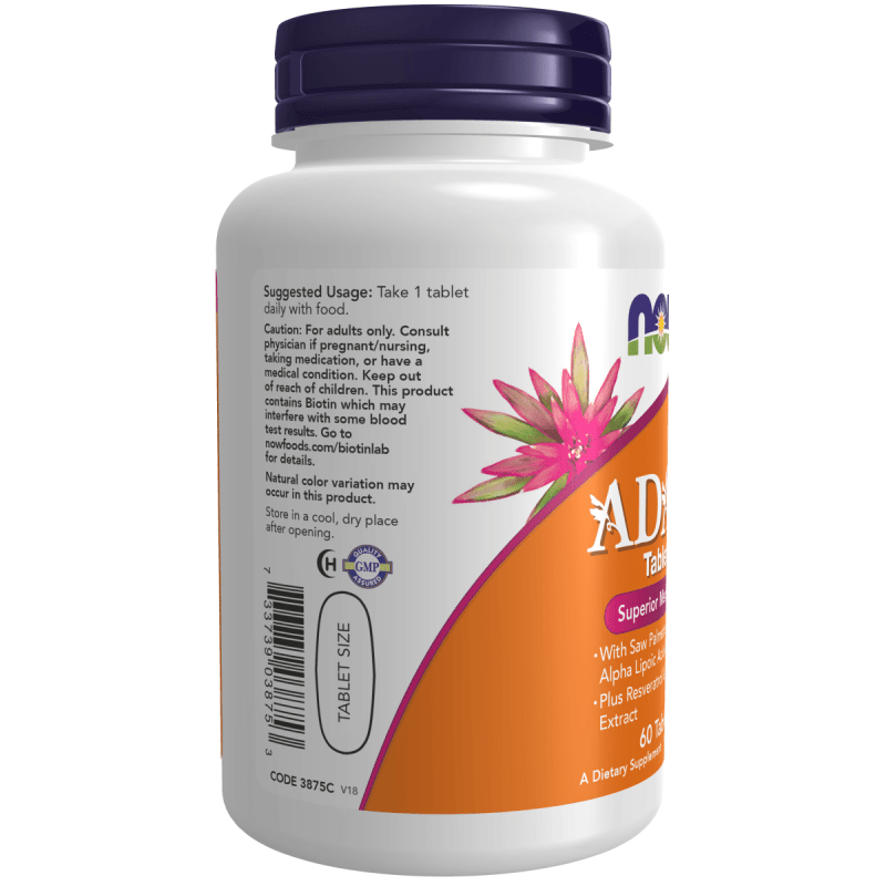NOW SUPLEMENTOS Now Foods, Multivitamínico para Hombres Adam ™ (60 tabletas)