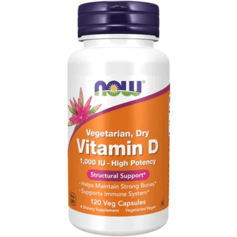 NOW Vitamina Now Foods, Vitamina D-3 1,000 UI (120 cápsulas)
