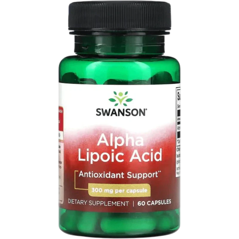 SWANSON Antioxidante Swanson, Ácido Alfa Lipoico 300 mg (60 cápsulas)