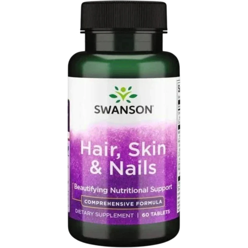 SWANSON Suplementos Swanson, Cabello, Piel y Uñas (60 tabletas)