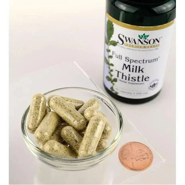 SWANSON SUPLEMENTO Swanson, Cardo Mariano Espectro Completo 500 mg (100 cápsulas)