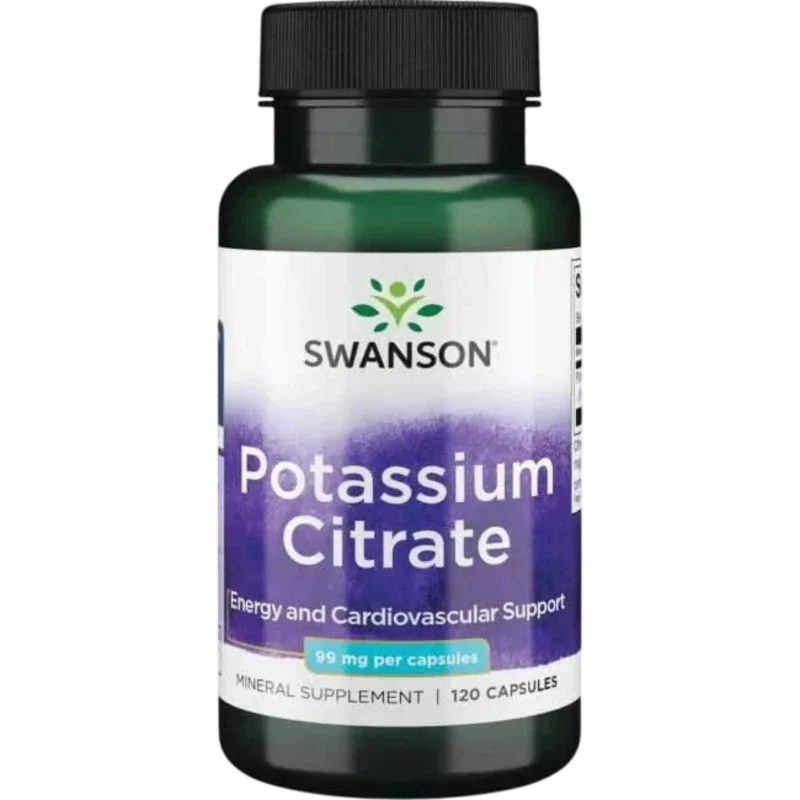 SWANSON Suplementos Swanson, Citrato de Potasio 99 mg (120 cápsulas)