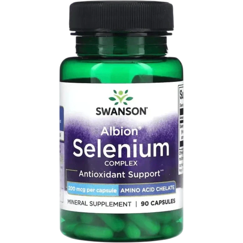 SWANSON Mineral Swanson, Complejo de Selenio Albion 200 mcg (90 cápsulas)