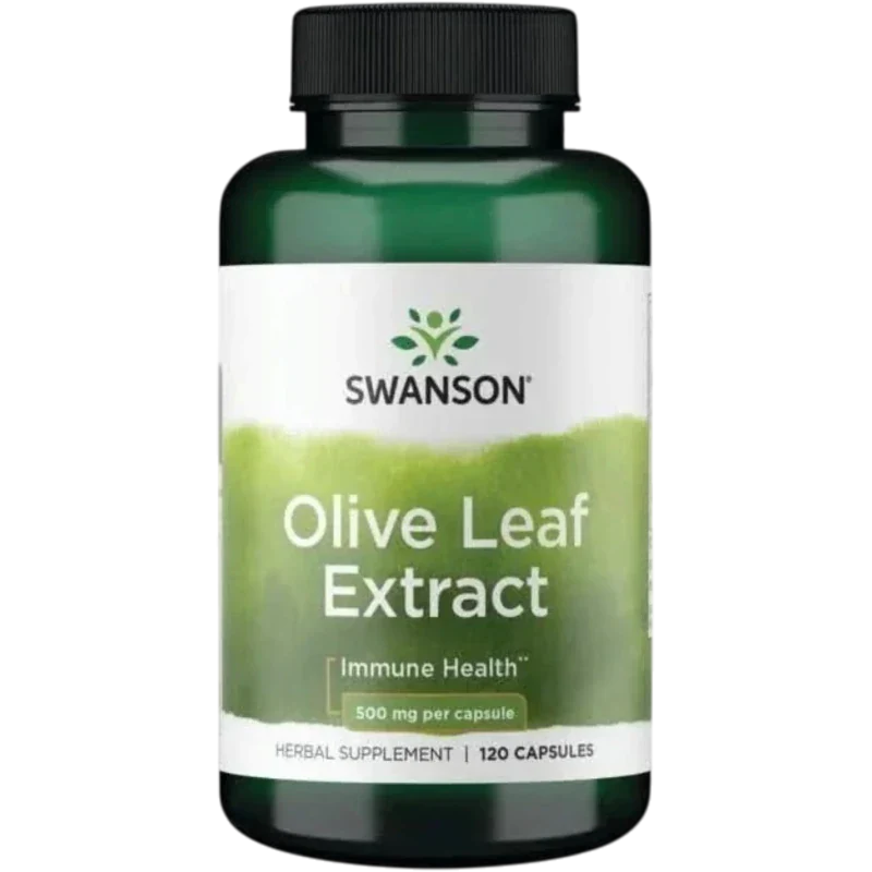 SWANSON Herbal Swanson, Extracto de Hoja de Olivo 500 mg (120 cápsulas)