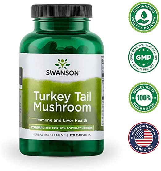SWANSON SUPLEMENTOS Swanson, Hongo Turkey Tail 500 mg (120 cápsulas)