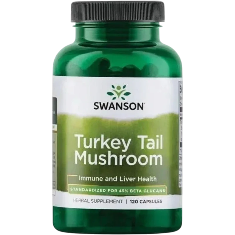 SWANSON Herbal Swanson, Hongo Turkey Tail 500 mg (120 cápsulas)