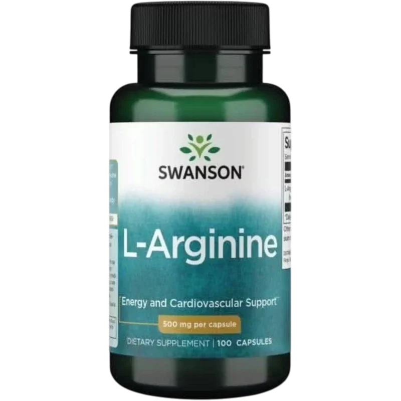 SWANSON Aminoácido Swanson, L-Arginina 500 mg (100 cápsulas)