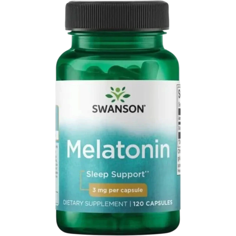 SWANSON Herbal Swanson, Melatonina 3 mg (120 cápsulas)