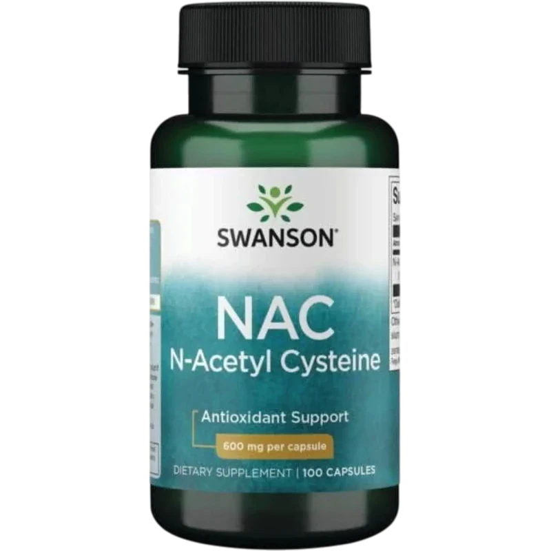 SWANSON Aminoácido Swanson, NAC 600 mg (100 cápsulas)