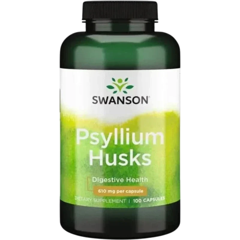 SWANSON Herbal Swanson, Psyllium Husk 610 mg (100 cápsulas)
