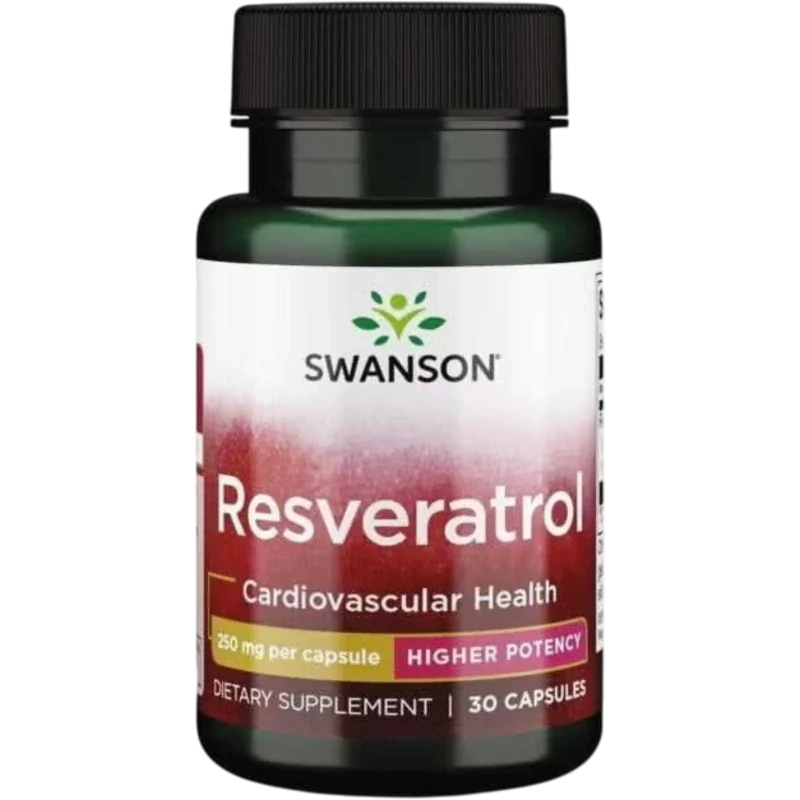 SWANSON Herbal Swanson, Resveratrol 250 mg (30 cápsulas)