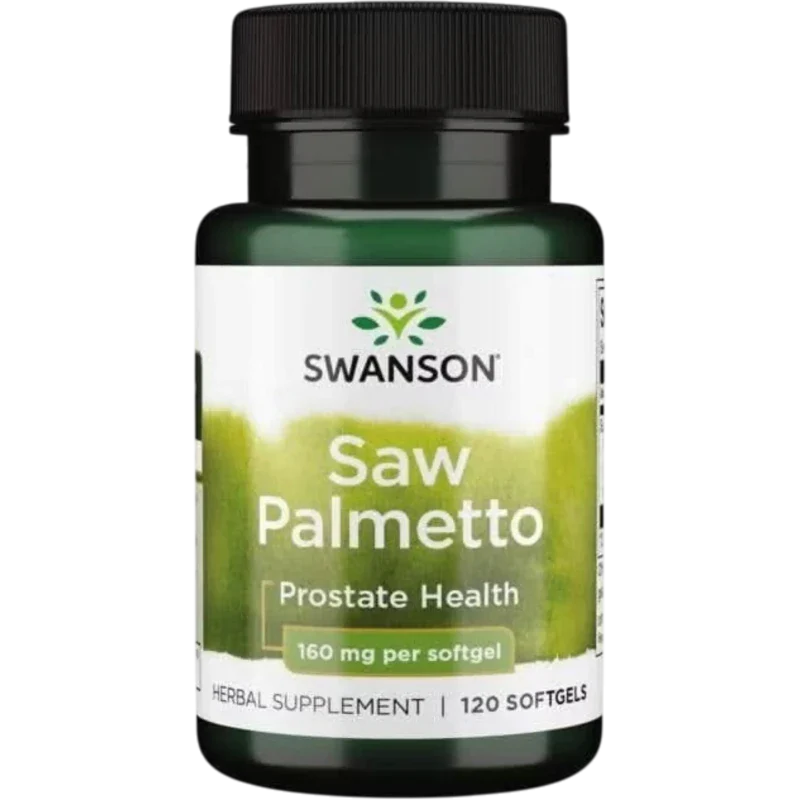 SWANSON Herbal Swanson, Saw Palmetto Palma Enana Americana 160 mg (120 cápsulas)